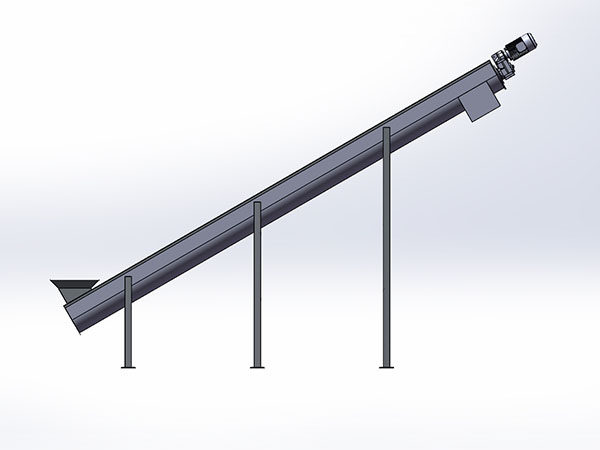 污泥脫水間30度螺旋輸送機360X6000
